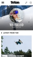 How tetongravity.com looks like on a mobile device such as an iPhone.