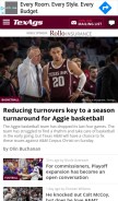 How texags.com looks like on a mobile device such as an iPhone.