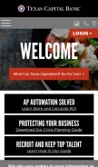 How texascapitalbank.com looks like on a mobile device such as an iPhone.
