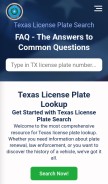 How texaslicenseplate.com looks like on a mobile device such as an iPhone.