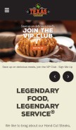 How texasroadhouse.com looks like on a mobile device such as an iPhone.