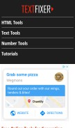 How textfixer.com looks like on a mobile device such as an iPhone.