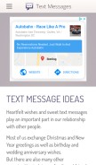 How textmessages.eu looks like on a mobile device such as an iPhone.