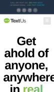 How textus.com looks like on a mobile device such as an iPhone.