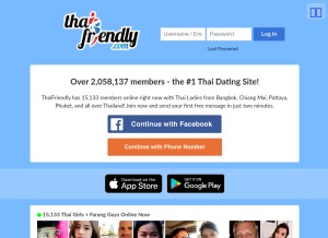 How thaifriendly.com looks like on a tablet such as an iPad.