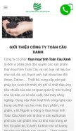 How thanhoattinhvietnam.com looks like on a mobile device such as an iPhone.