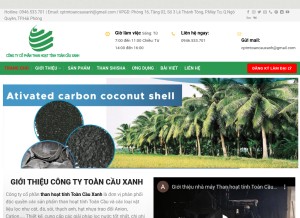How thanhoattinhvietnam.com looks like on a tablet such as an iPad.
