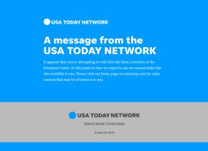How thanksgiving.com looks like on a tablet such as an iPad.