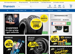 How thansen.dk looks like on a tablet such as an iPad.