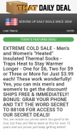 How thatdailydeal.com looks like on a mobile device such as an iPhone.