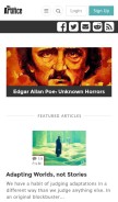 How the-artifice.com looks like on a mobile device such as an iPhone.