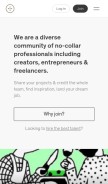 How the-dots.com looks like on a mobile device such as an iPhone.