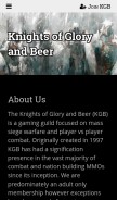 How the-kgb.com looks like on a mobile device such as an iPhone.