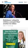 How theadvertiser.com looks like on a mobile device such as an iPhone.
