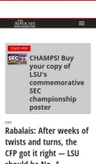How theadvocate.com looks like on a mobile device such as an iPhone.