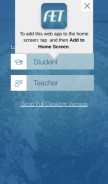 How theaet.com looks like on a mobile device such as an iPhone.