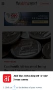How theafricareport.com looks like on a mobile device such as an iPhone.