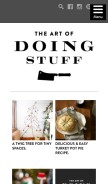 How theartofdoingstuff.com looks like on a mobile device such as an iPhone.