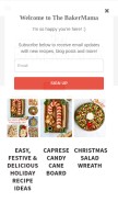 How thebakermama.com looks like on a mobile device such as an iPhone.
