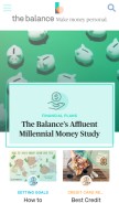 How thebalance.com looks like on a mobile device such as an iPhone.