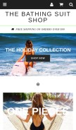 How thebathingsuitshop.com looks like on a mobile device such as an iPhone.