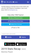 How thebluealliance.com looks like on a mobile device such as an iPhone.