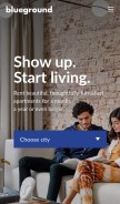 How theblueground.com looks like on a mobile device such as an iPhone.