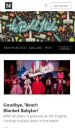 How thebolditalic.com looks like on a mobile device such as an iPhone.