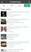 How thebostoncalendar.com looks like on a mobile device such as an iPhone.