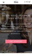 How thebudgetmom.com looks like on a mobile device such as an iPhone.