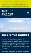 How thebunker.net looks like on a mobile device such as an iPhone.