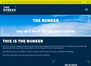 How thebunker.net looks like on a tablet such as an iPad.