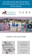How thecarouselkidsboutique.com looks like on a mobile device such as an iPhone.