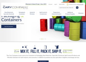How thecarycompany.com looks like on a tablet such as an iPad.