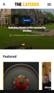 How thecaterer.com looks like on a mobile device such as an iPhone.