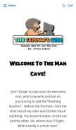 How thecavemansguide.com looks like on a mobile device such as an iPhone.