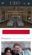 How theceomagazine.com looks like on a mobile device such as an iPhone.
