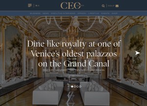 How theceomagazine.com looks like on a tablet such as an iPad.