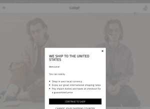 How thechimpstore.com looks like on a tablet such as an iPad.