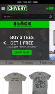 How thechivery.com looks like on a mobile device such as an iPhone.