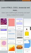 How thecodeplayer.com looks like on a mobile device such as an iPhone.