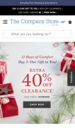 How thecompanystore.com looks like on a mobile device such as an iPhone.