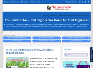 How theconstructor.org looks like on a tablet such as an iPad.