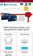 How thecpapshop.com looks like on a mobile device such as an iPhone.
