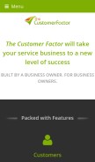 How thecustomerfactor.com looks like on a mobile device such as an iPhone.