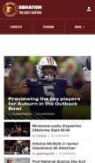 How thedailygopher.com looks like on a mobile device such as an iPhone.