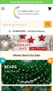 How thedesigncart.com looks like on a mobile device such as an iPhone.