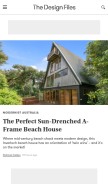 How thedesignfiles.net looks like on a mobile device such as an iPhone.