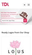 How thedesignlove.com looks like on a mobile device such as an iPhone.