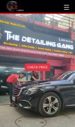 How thedetailinggang.com looks like on a mobile device such as an iPhone.